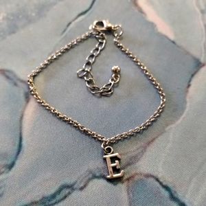 E Initial Bracelet